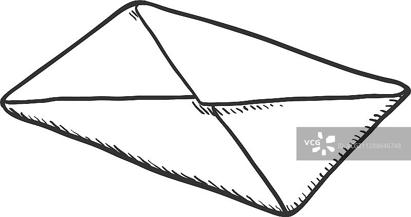 邮政信封素描图片素材