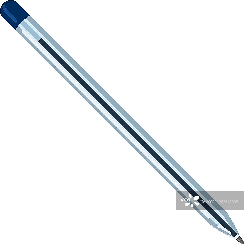 蓝色圆珠笔图片素材