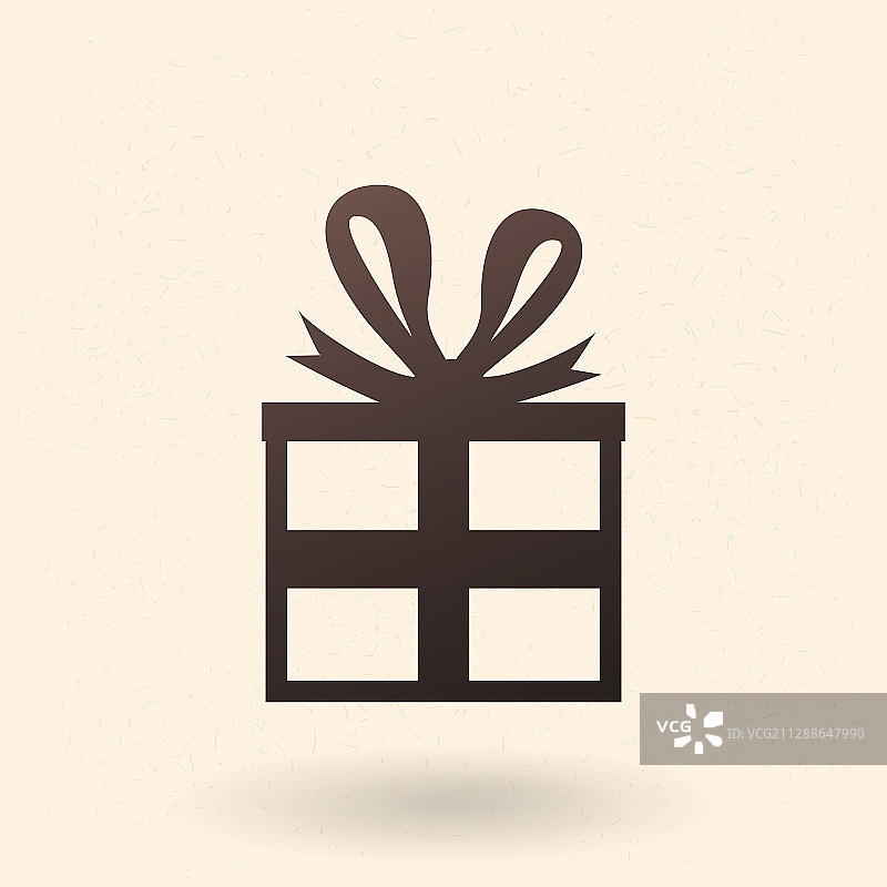 黑色轮廓图标 - 节日礼品盒图片素材