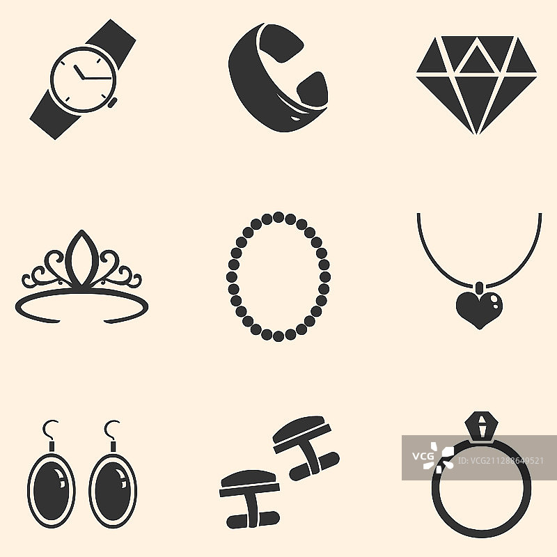 珠宝首饰图标图片素材