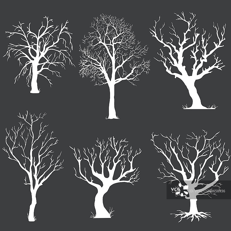 树木剪影素材图片素材