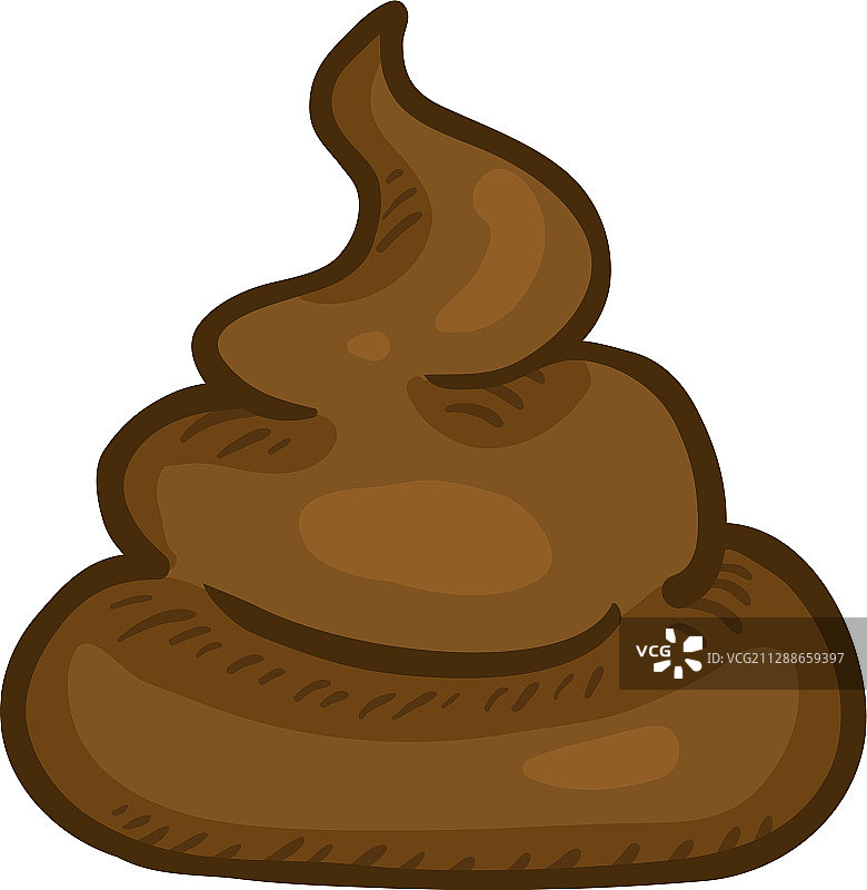 卡通棕色粪便图片素材