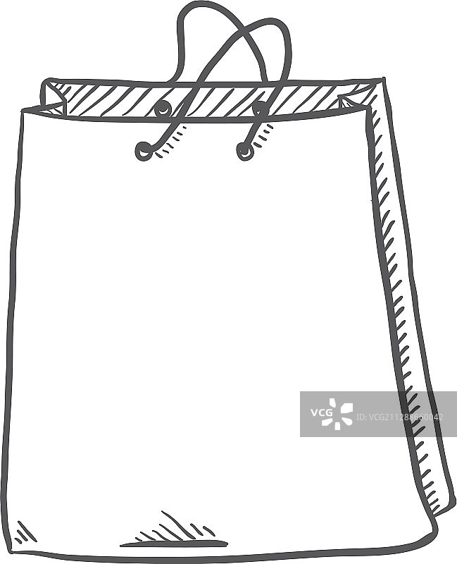 购物袋简笔画图片素材