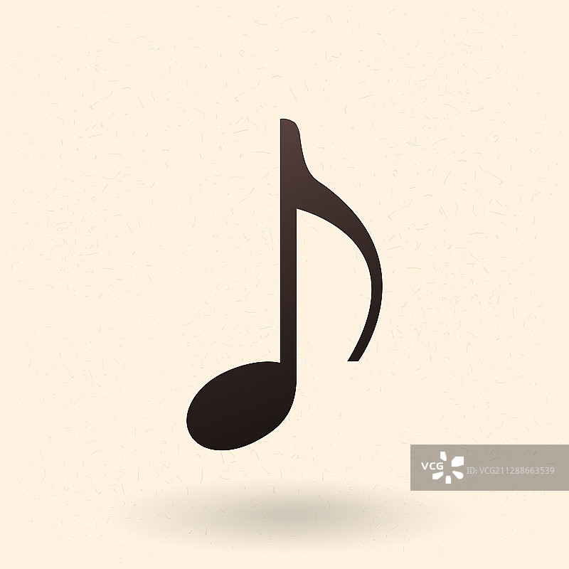 黑色剪影图标 - 音符图片素材