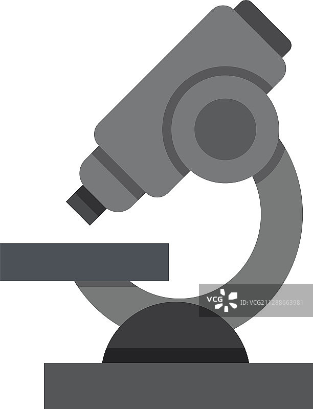 扁平彩色显微镜图标图片素材