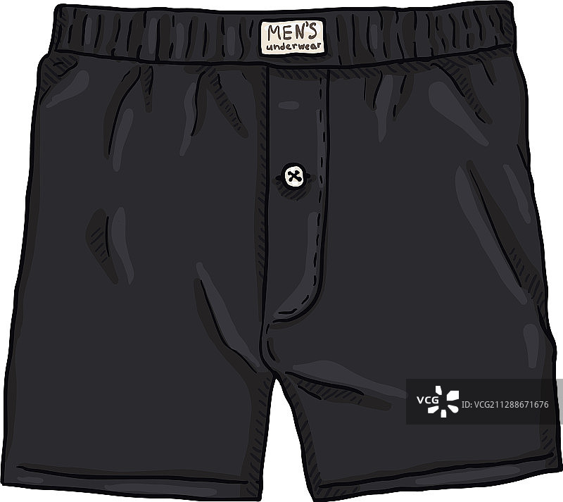 卡通黑色男士内裤纯棉男士内裤图片素材
