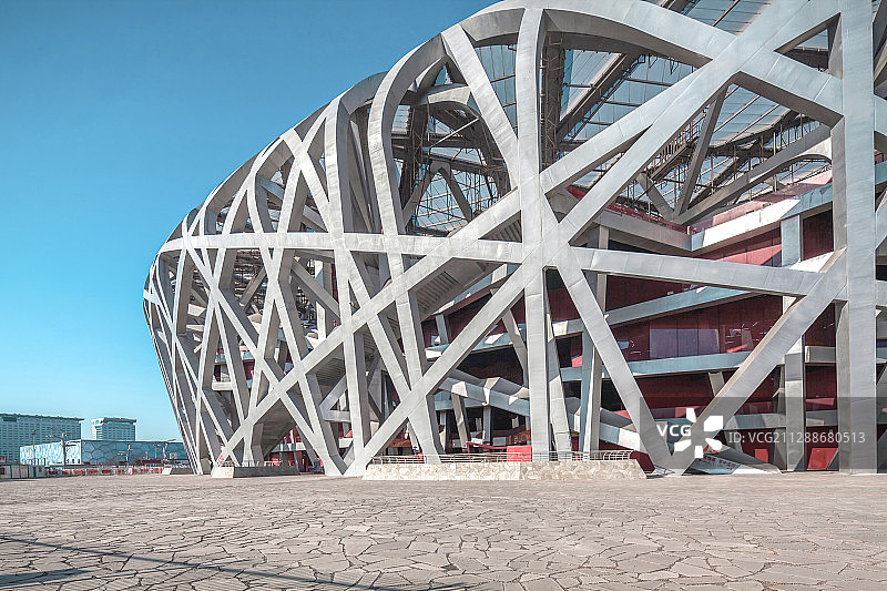 中国北京市：国家体育场（鸟巢）图片素材