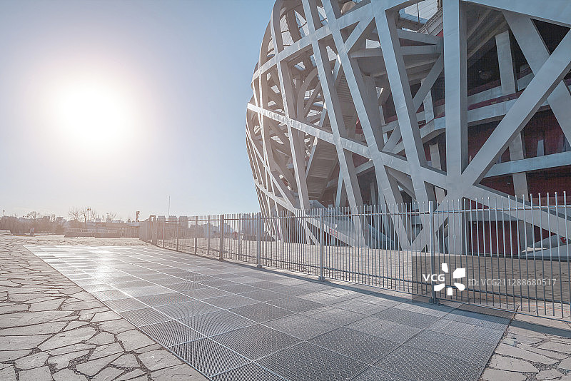 中国北京市：国家体育场（鸟巢）图片素材