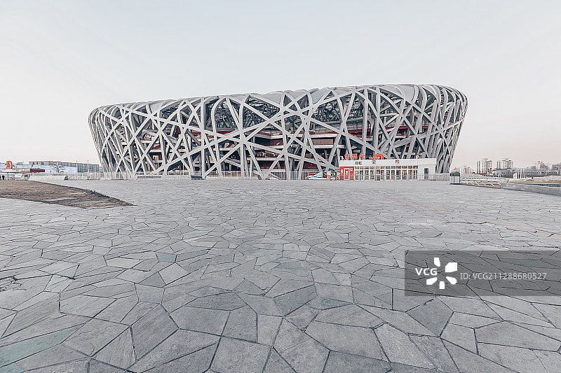 中国北京市：国家体育场（鸟巢）图片素材