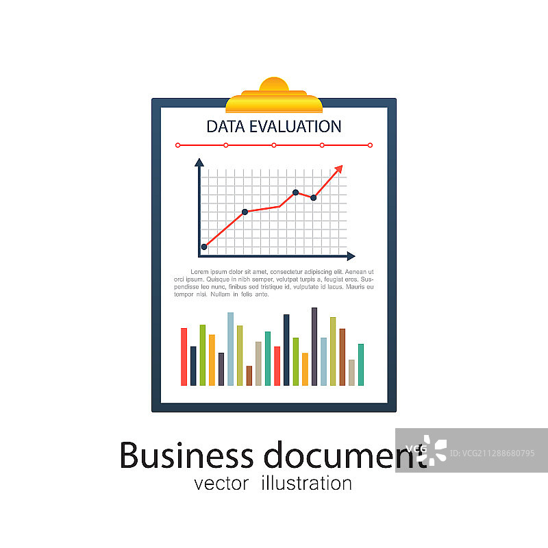 扁平设计商业文件图片素材