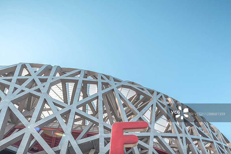 中国北京市：国家体育场（鸟巢）图片素材