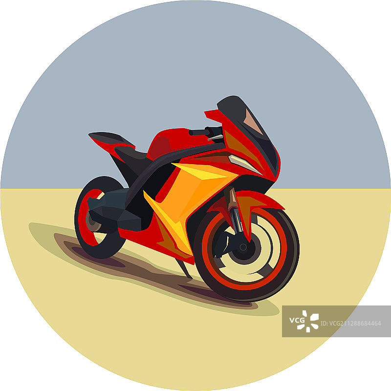运动摩托车模型独立展示图片素材