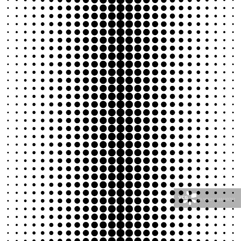 圆形过渡半色调无缝图案图片素材