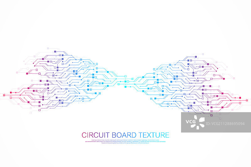 科技抽象电路板符号标志图片素材