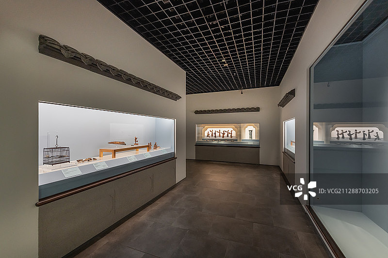 上海博物馆“春风千里-江南文化艺术展”展厅图片素材