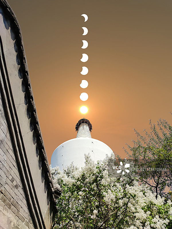 北京日偏食图片素材