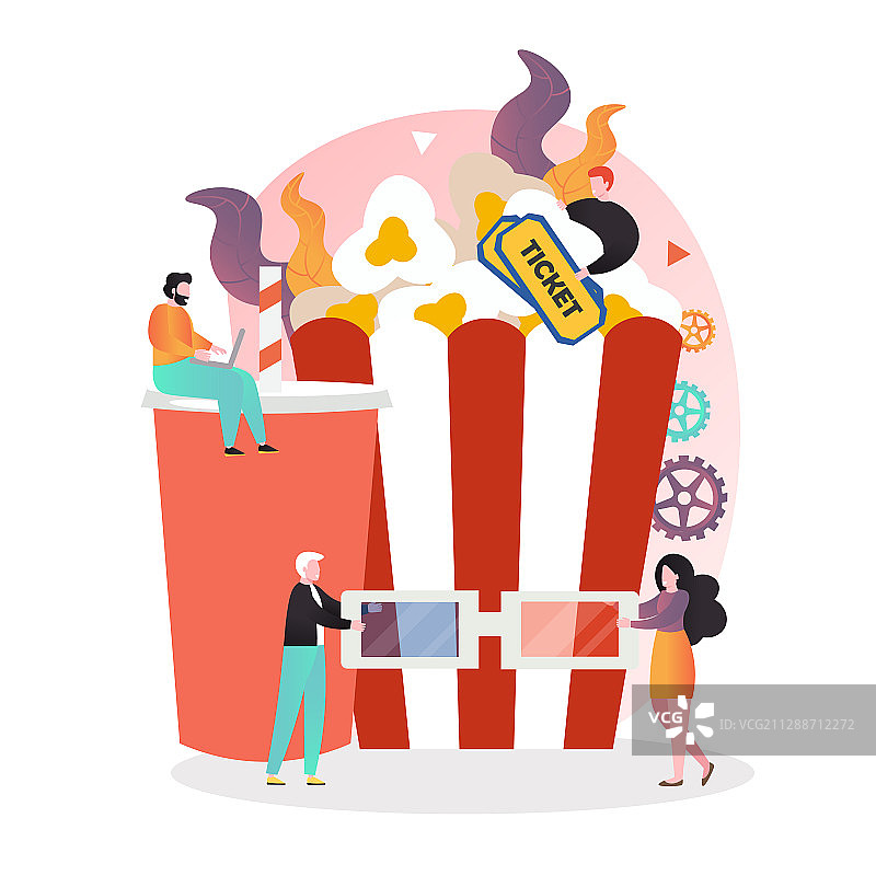 电影行业概念Web Banner图片素材