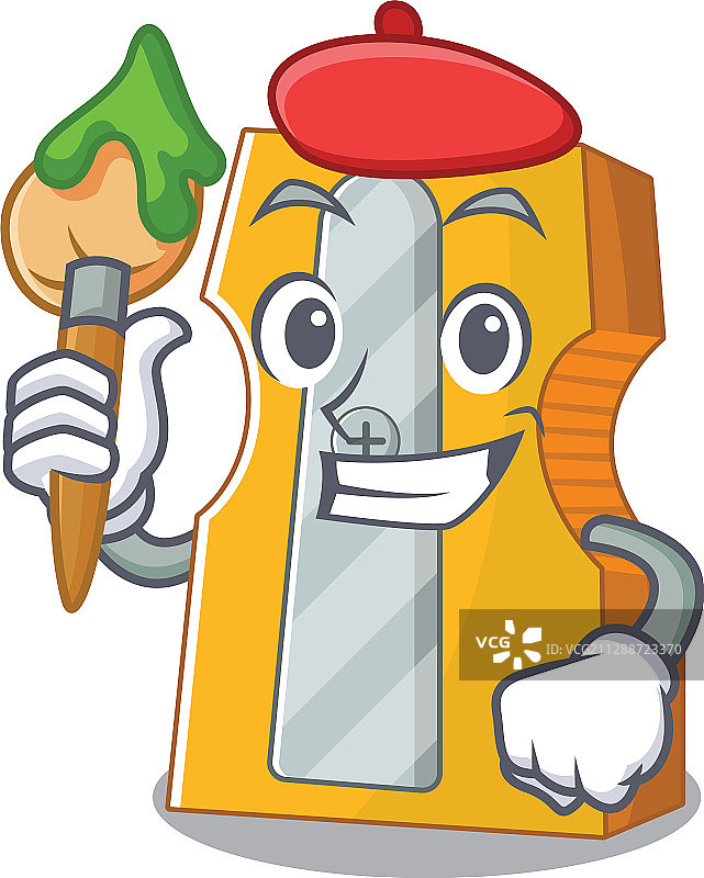 卡通人物卷笔刀艺术家图片素材