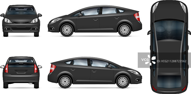 灰色汽车样机图片素材