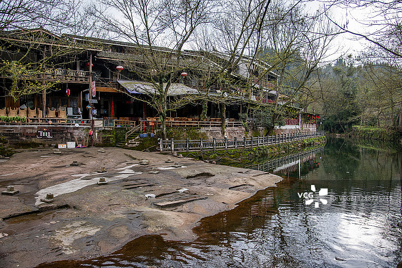 四川省雅安上里古镇图片素材