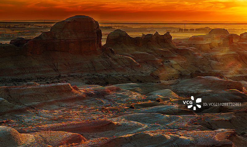 魔鬼城日落图片素材