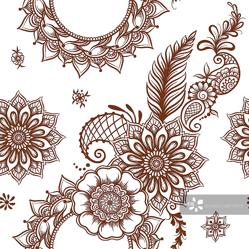 东方民族风格曼海蒂构图图片素材