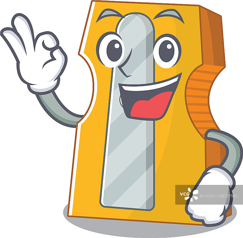 卷笔刀做OK手势图片图片素材