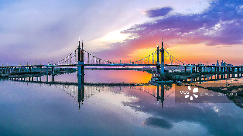 哈尔滨阳明滩大桥图片素材