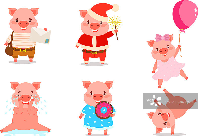 做日常事的猪图片素材