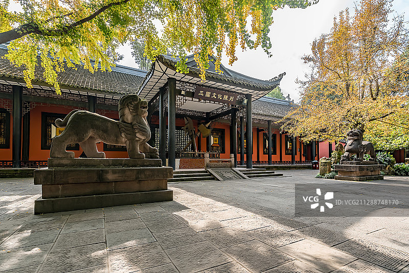 成都武侯祠三国文化陈列馆外景图片素材