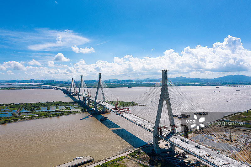 广东省珠海洪鹤大桥航拍图片素材