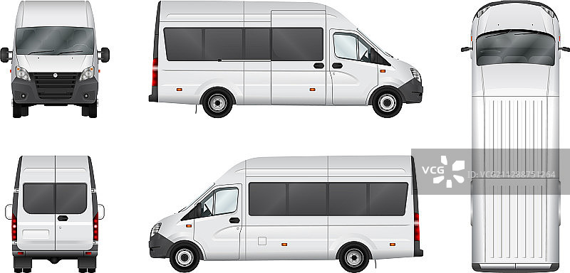 白色城市背景下的货运车图片素材