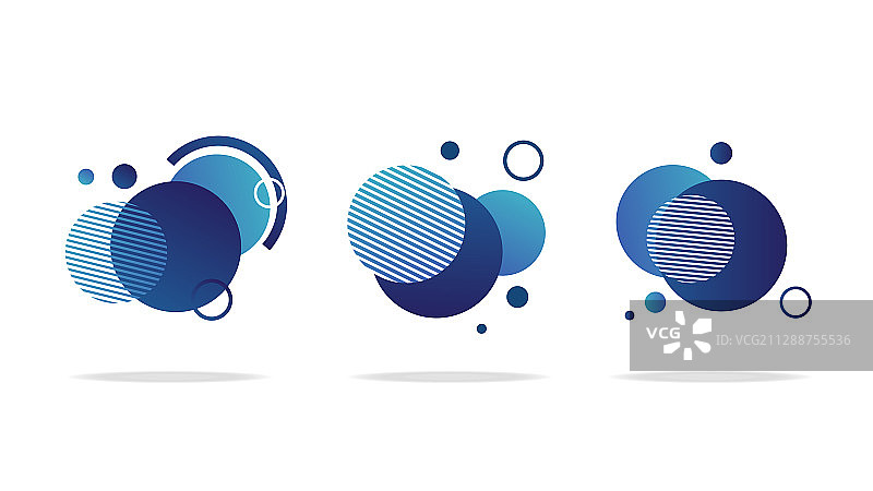 圆形抽象徽章图标或形状素材图片素材