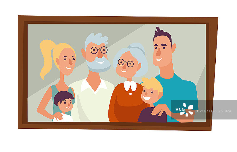 全家福：父母与孩子图片素材