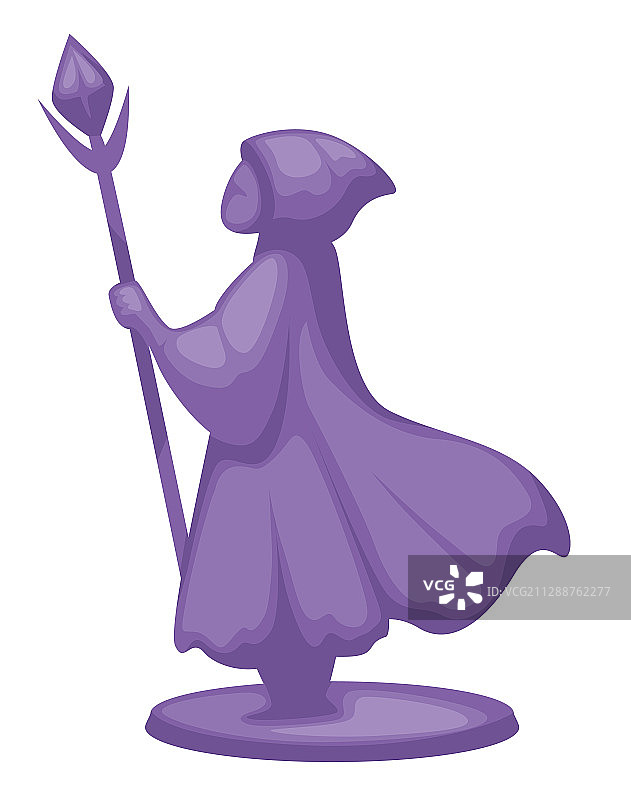 拿着魔杖的魔法师手办图片素材