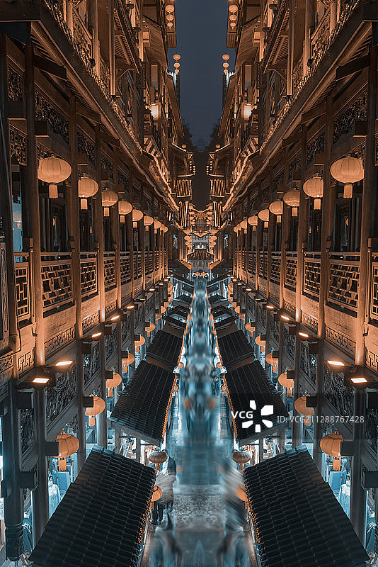 魔幻洪崖洞图片素材