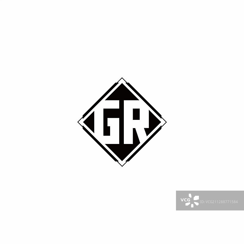 徽标设计采用菱形方形图片素材