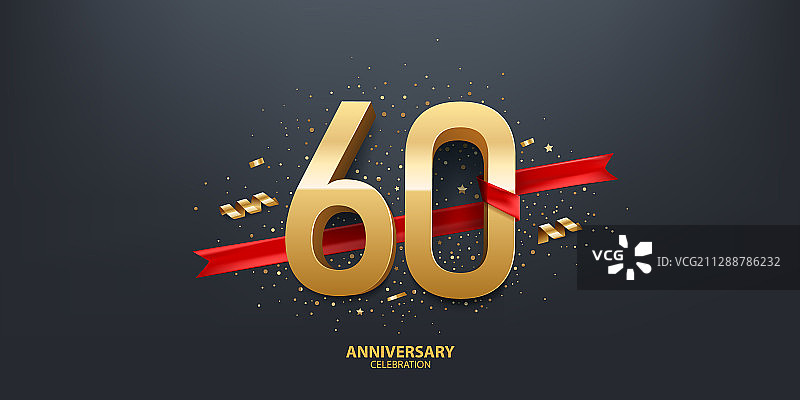 60周年纪念背景图片素材