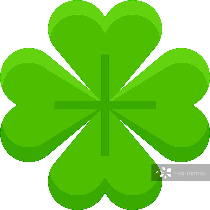 圣帕特里克节四叶草图标图片素材