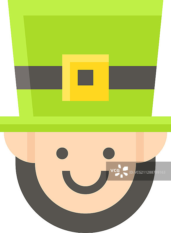 与圣帕特里克节相关的小妖精图标图片素材