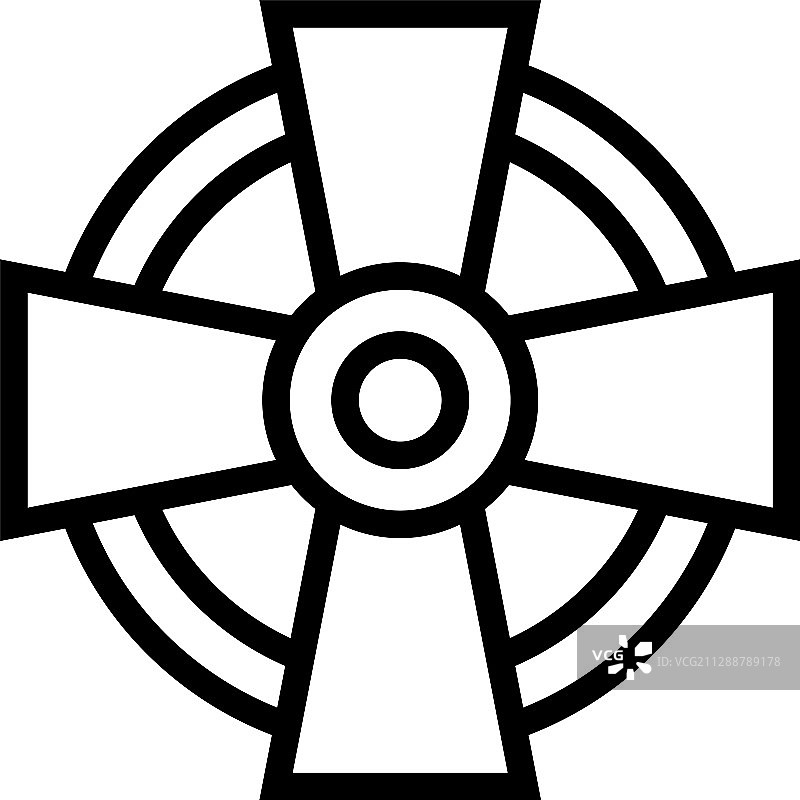 凯尔特十字架图标圣帕特里克节相关图片素材