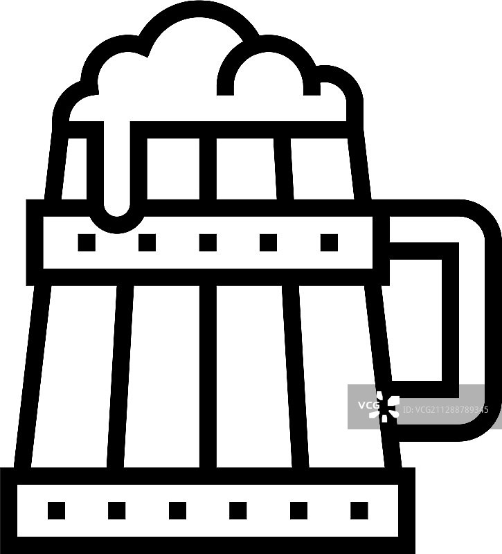 圣帕特里克节啤酒杯图标图片素材