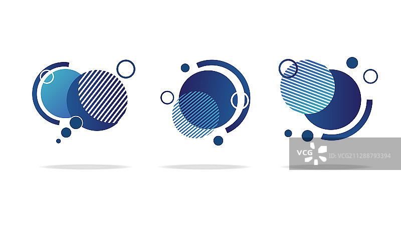 圆形抽象徽章图标或形状素材图片素材