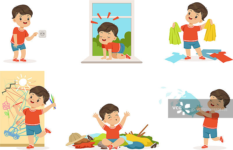 有趣的可爱小恶霸男孩合集图片素材