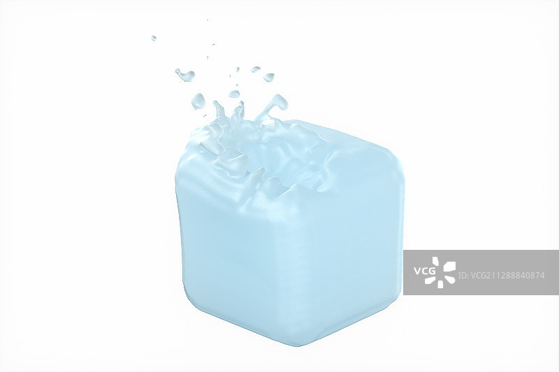 冰雪材质方块 3D渲染图片素材