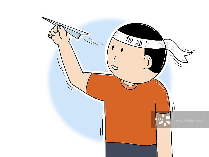 插画：高考考试加油图片素材