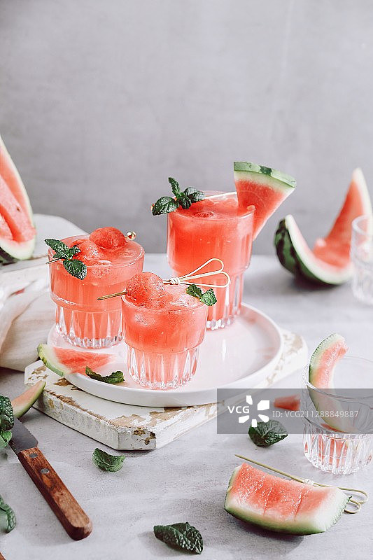 夏天的西瓜饮图片素材