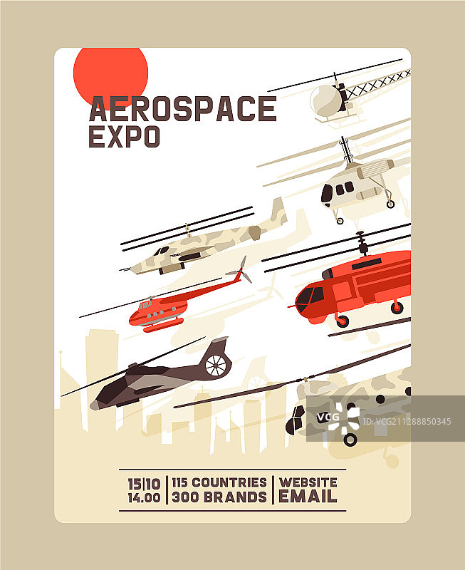 航空航天博览会邀请函飞机展览图片素材