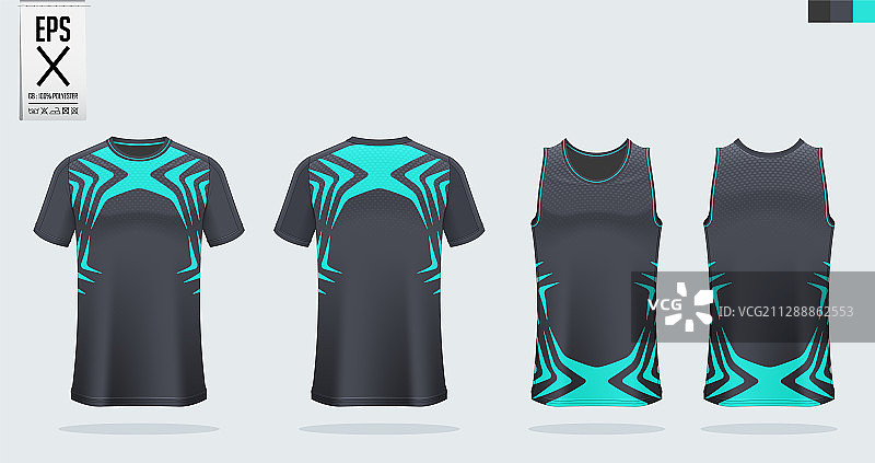 足球运动t恤模型模板设计图片素材