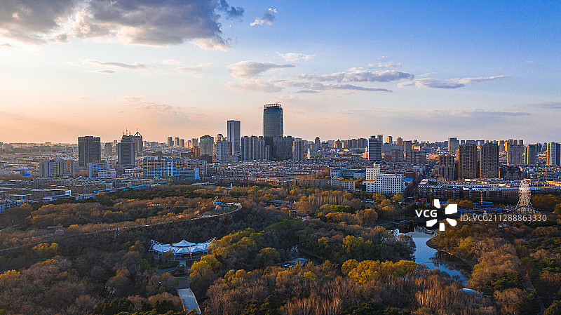 上帝视角看长春——天际线图片素材